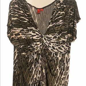 On Hold Women’s ZoeyBeth Animal Print Top Plus Size 2X